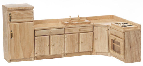 5pc True Oak Kitchen Set - Oak